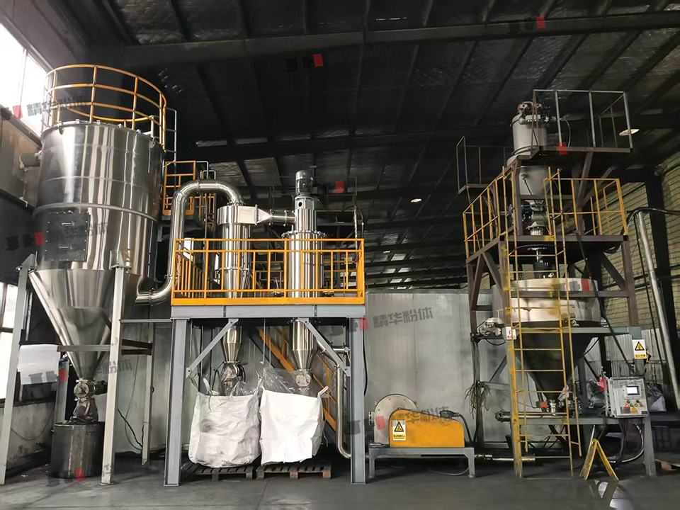 石墨碳化后解聚打散生產(chǎn)線--江蘇某公司